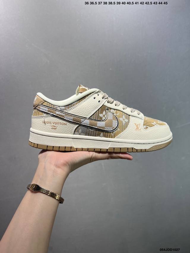 Nike Dunk Low Retro 'DIY High-End Custom' Nike Low-Top Casual Sports Sneakers. M