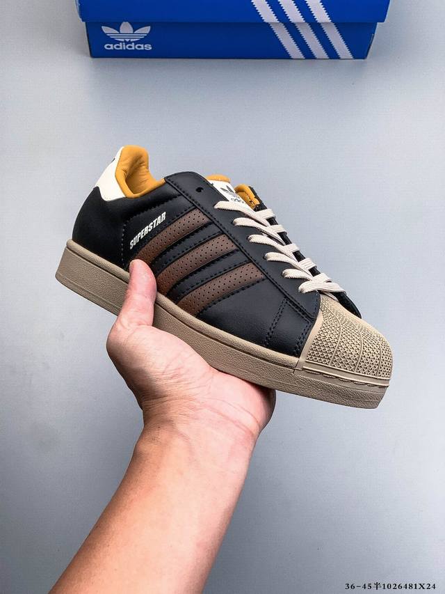 Company Grade! Adidas Superstar Shell Toe Classic Versatile Casual Sneakers 1026