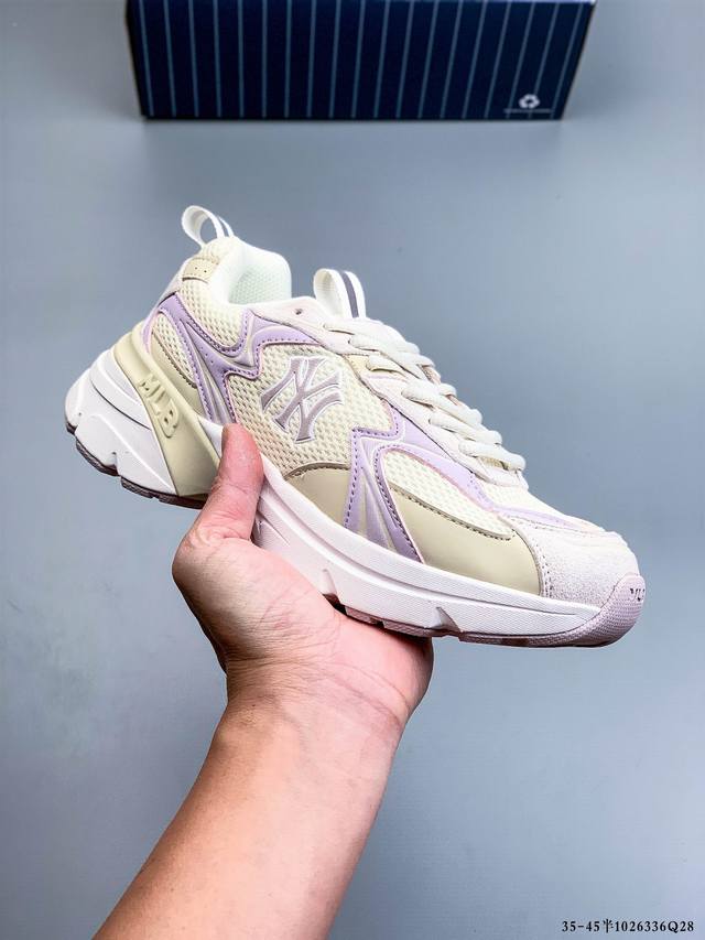 Company Grade! Mlb Chunky Liner Casual Running Shoes, Printed, Breathable, Light