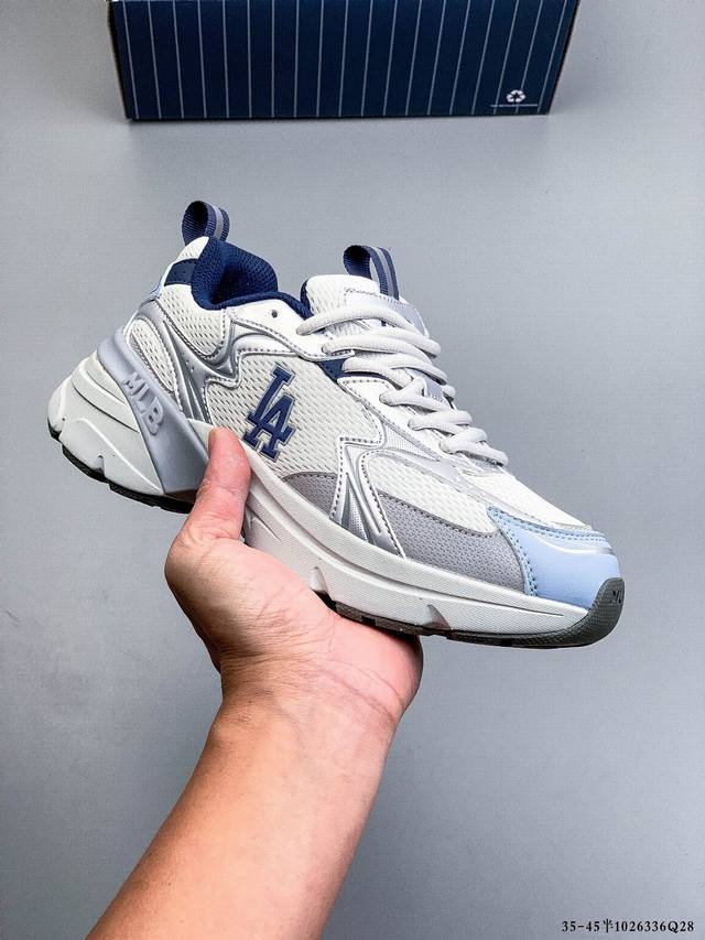 Company Grade! Mlb Chunky Liner Casual Running Shoes, Printed, Breathable, Light