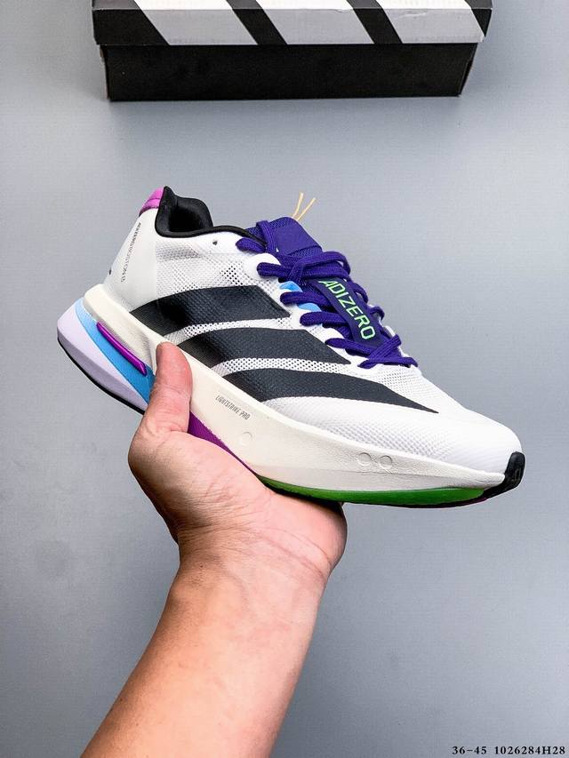 Company Grade! Adidas Adizero Boston 13 Breathable Mesh Racing Shoes with Boost