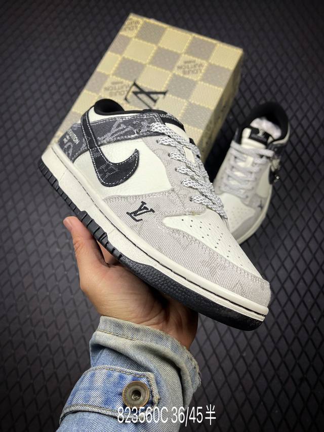 C Company Grade Nike Dunk Low Retro 'DIY High-End Custom' Nike Low-Top Casual Sp