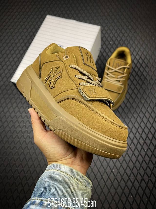 B Factory Grade Mlb Chunky Liner Mid Classic Monogram Platform Casual Shoes Ny P