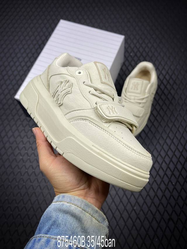 B Factory Grade Mlb Chunky Liner Mid Classic Monogram Platform Casual Shoes Ny P