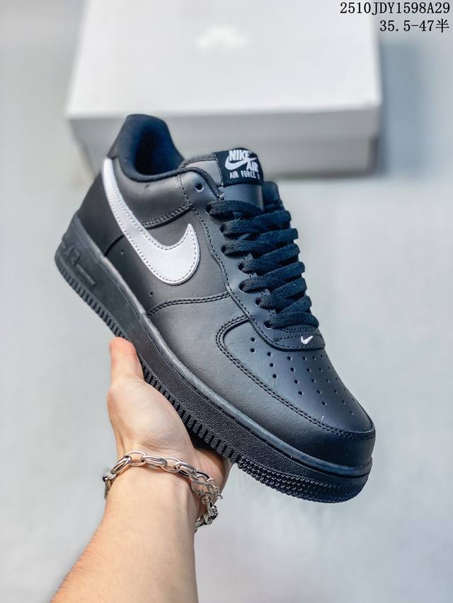 Nike Air Force 1 '07 Low Sneakers, black and white, original last, original card
