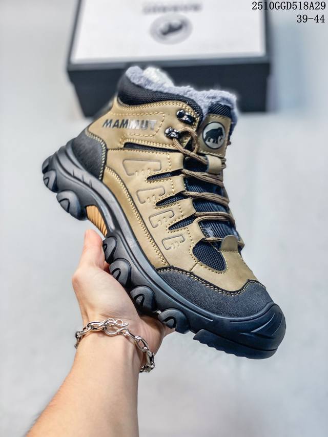 Mammut Fleece-Lined New Breathable Trendy Versatile Casual Retro Sneakers Men's