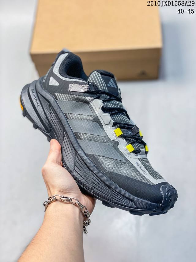 Ad Terrex X Free Hiker Gtx Shoes Dark Blue Outdoor Waterproof, Breathable, and S