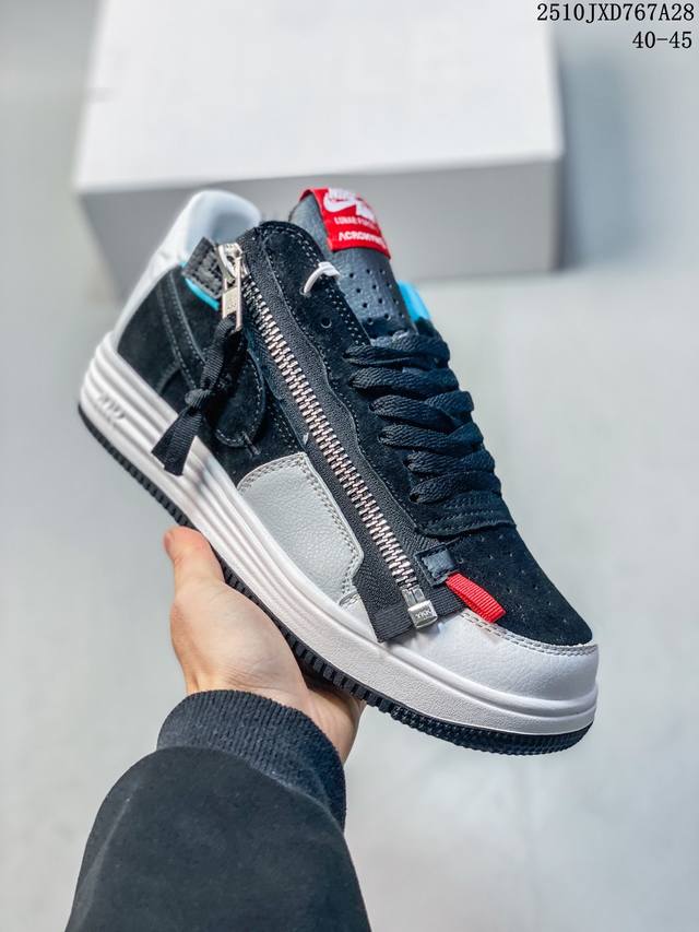 Nike Air Force 1 Low Casual Low-Top Sneakers (Gs) - White. The upper is construc