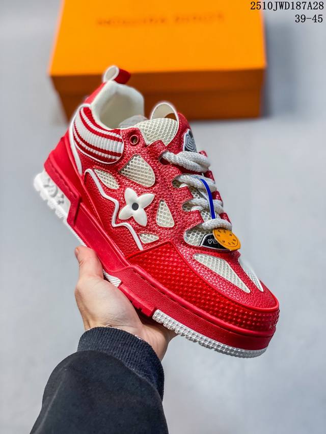 Louis Vuitton Skate Sneaker Low, a century-old luxury brand from Paris, France.