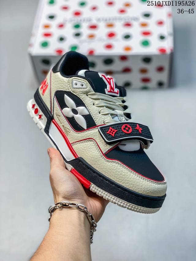 Louis Vuitton Remarque Low (White and Black Clover), made in Guangdong, high-qua