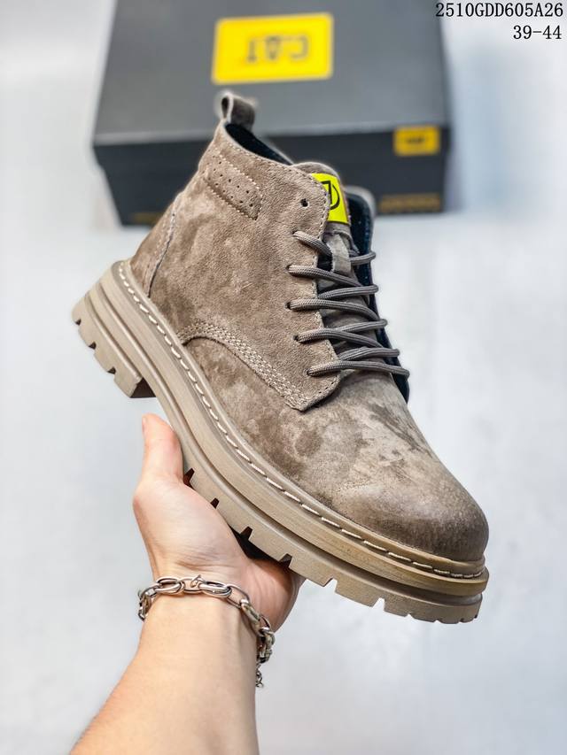 Cat Original Guangdong Factory New Bulldozer Casual Fashion Men's Leather Shoes