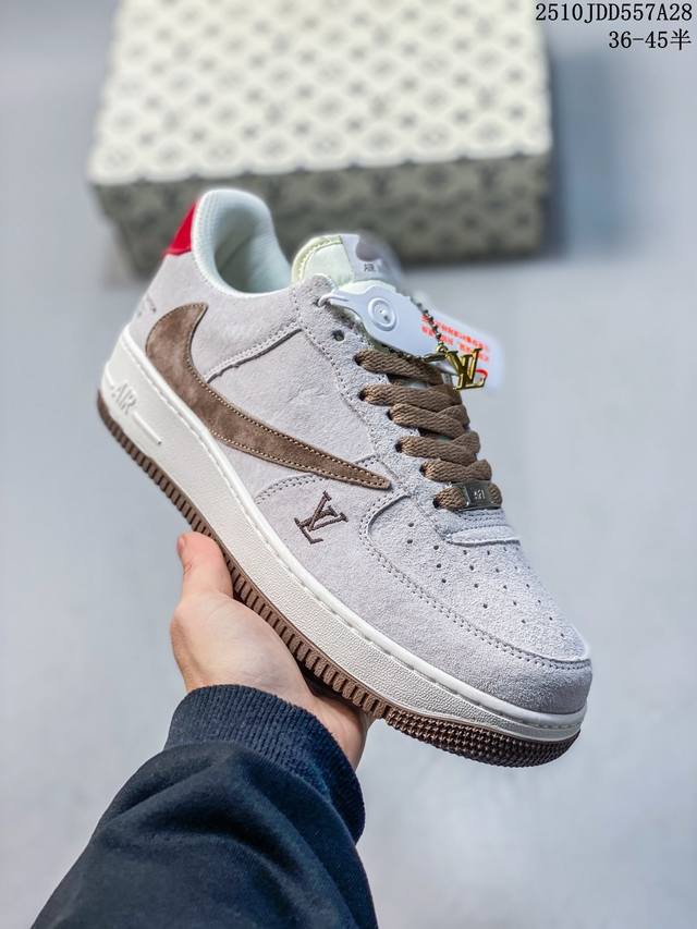 Description: Authentic Nike Air Force 1 Low, a versatile casual athletic shoe wi