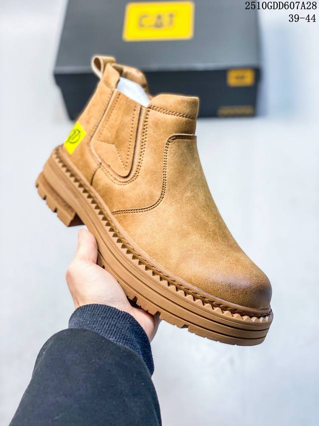 Cat Original Guangdong Factory New Bulldozer Casual Fashion Men's Leather Shoes