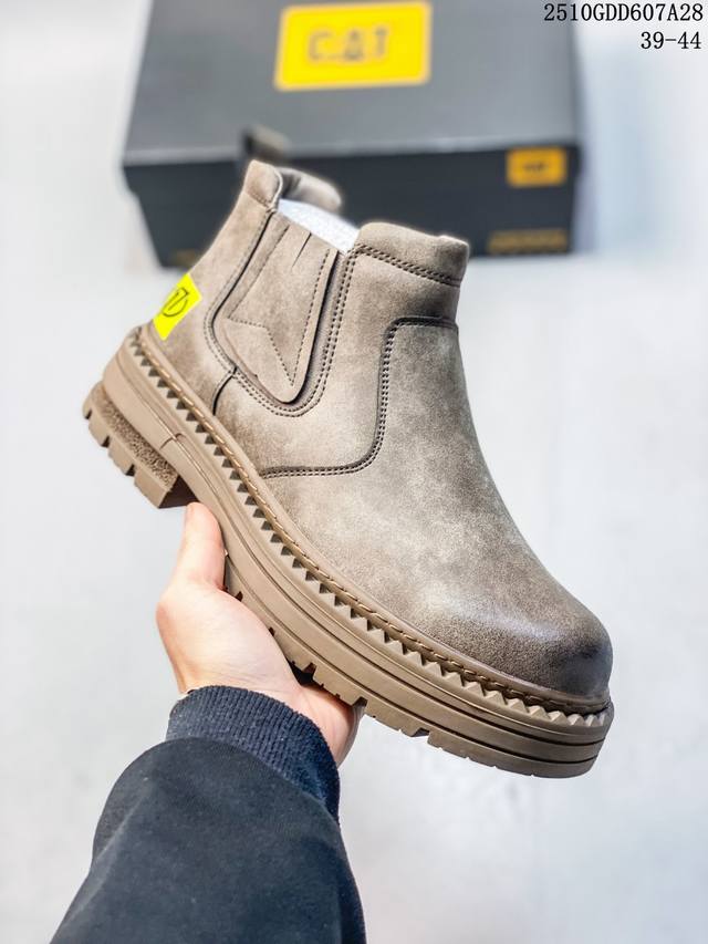 Cat Original Guangdong Factory New Bulldozer Casual Fashion Men's Leather Shoes