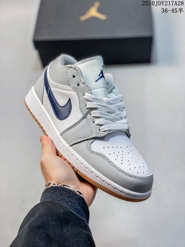 High-quality Jordan Air Jordan 1 Low AJ1 Wh Jordan 1 low-top retro-style casual