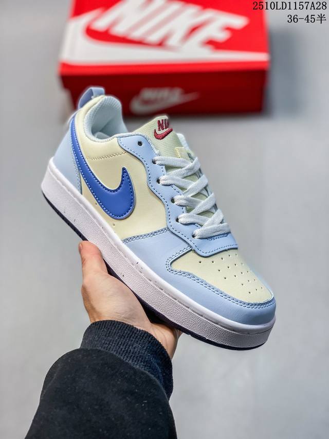 Nike Court Borough Low Low-top Versatile Breathable Casual Sports Sneakers for M