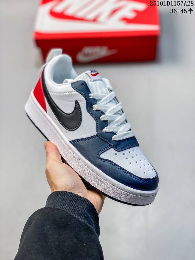 Nike Court Borough Low Low-top Versatile Breathable Casual Sports Sneakers for M