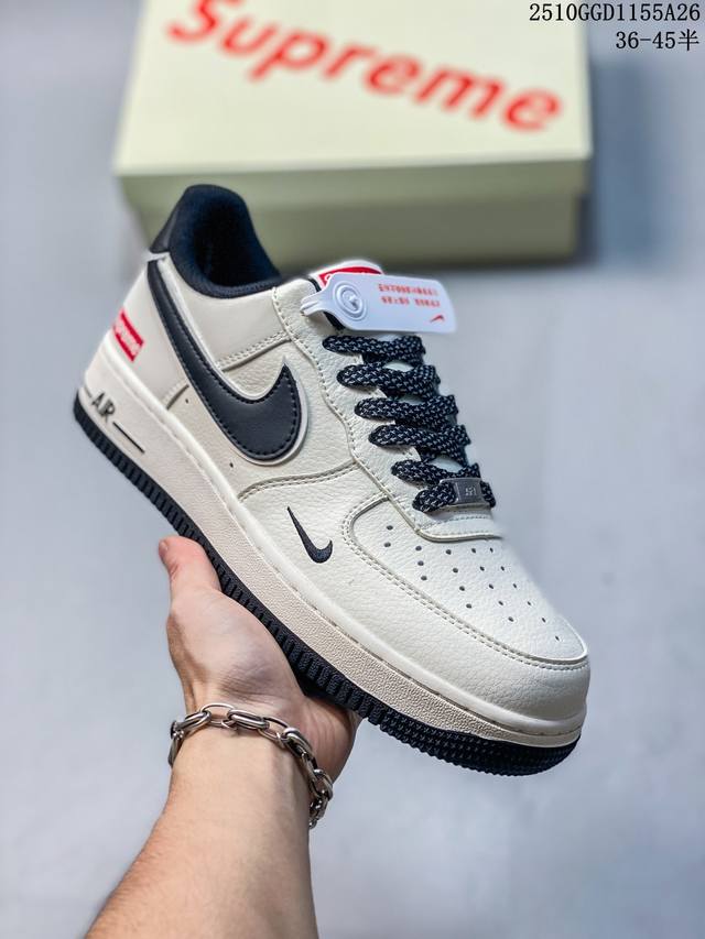 Limited Overseas Release! Factory Grade Nike Air Force 1 '07 Low "Supreme Collab