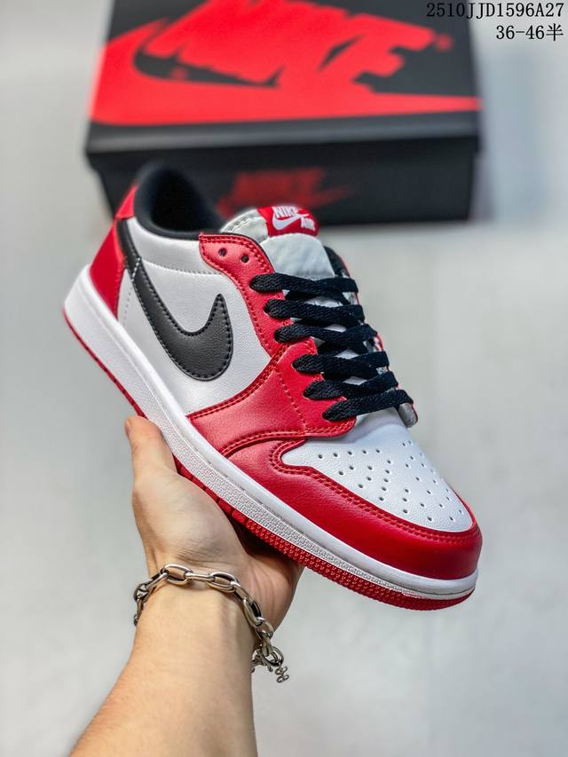 Air Jordan 1 Low Og Black Muslin Varsity Red Low-top Retro Chicago AJ1 Jordan 1