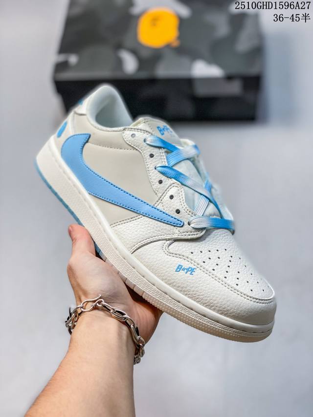 Travis Scott X Fragment Design X Jordan Air Jordan 1 Low Og Sp Bape Collaboratio