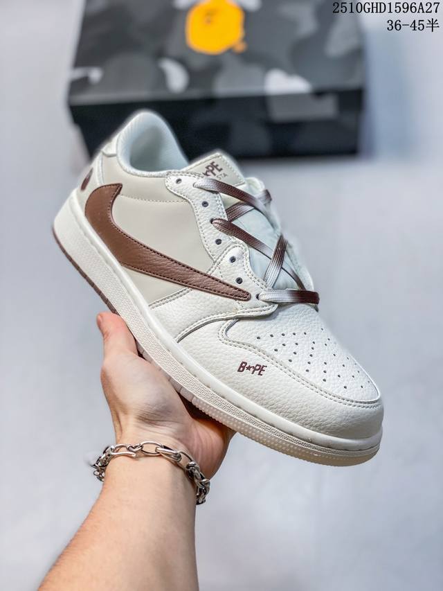 Travis Scott X Fragment Design X Jordan Air Jordan 1 Low Og Sp Bape Collaboratio