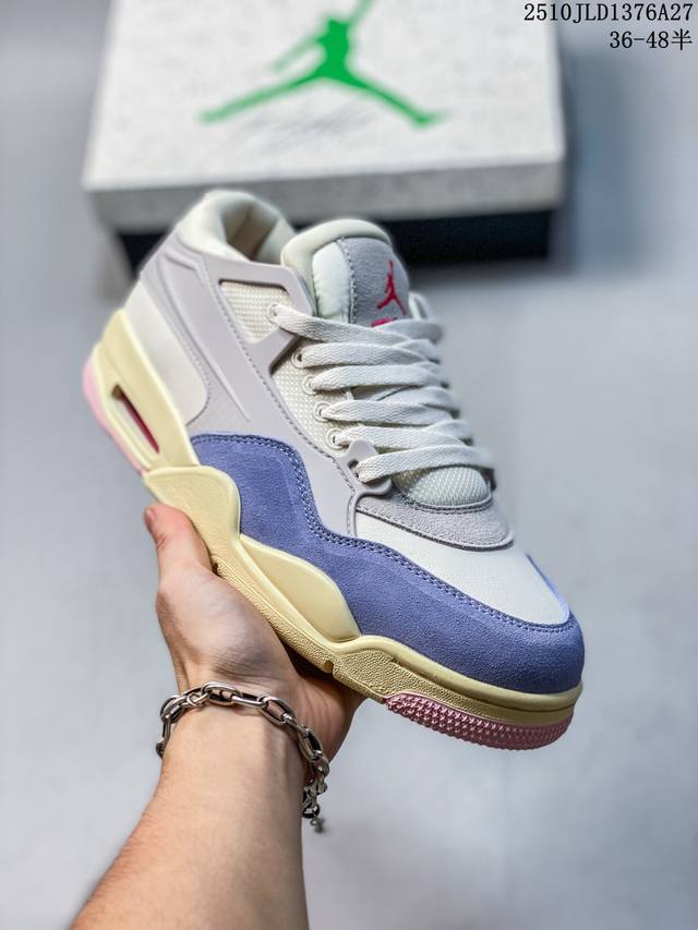 Authentic label with half sizes! Nike Air Jordan 4 Retro Og AJ4 New Low-Top Mich