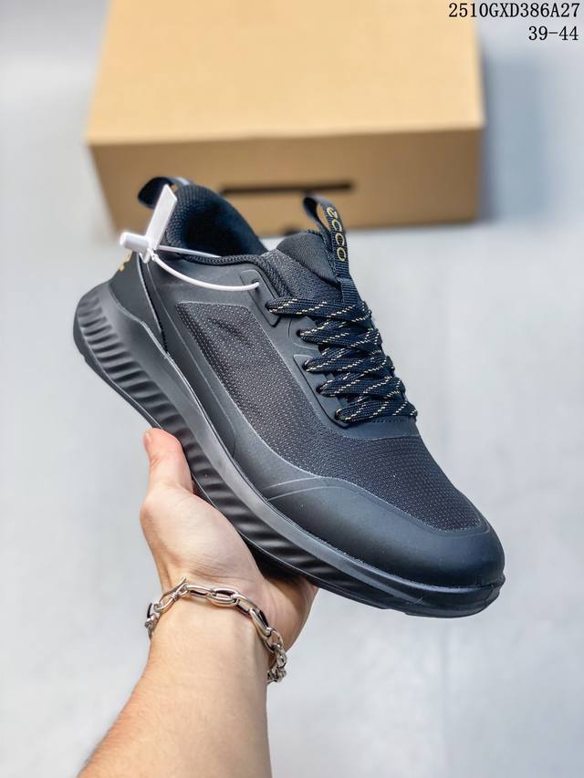 Ecco Walking Exploration Series Biom Non-slip Genuine Leather Sports Shoes Featu