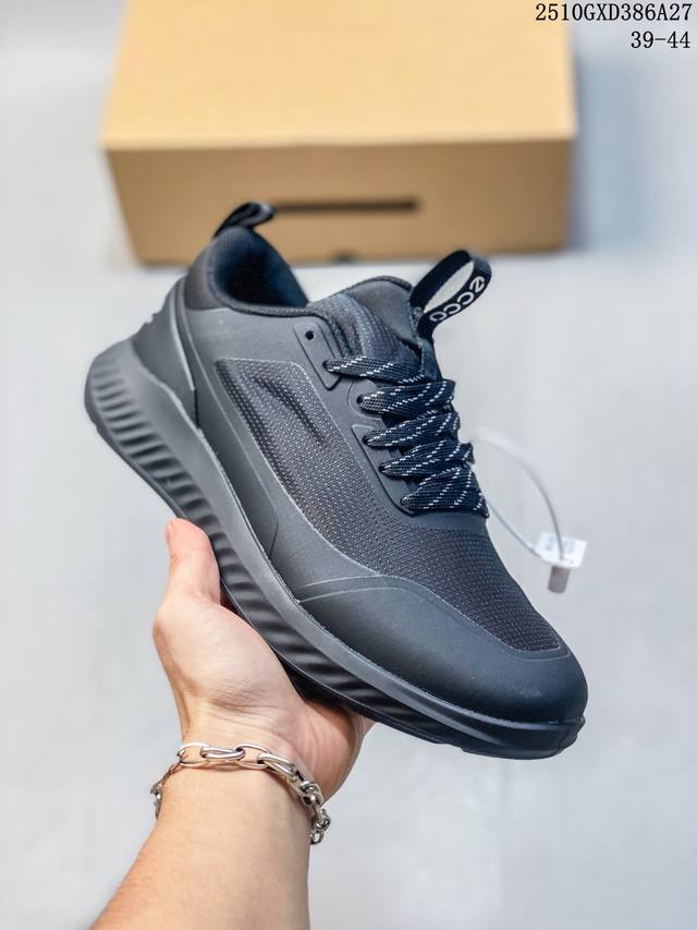 Ecco Walking Exploration Series Biom Non-slip Genuine Leather Sports Shoes Featu