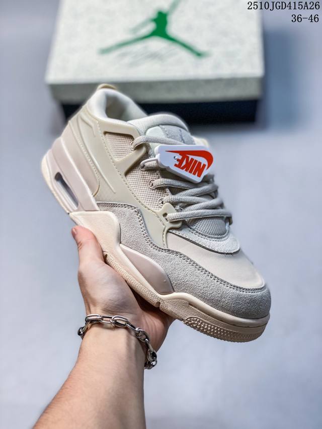 Jordan Air Jordan 4 RM Anti-slip Low-top Retro Basketball Shoes. This shoe adopt