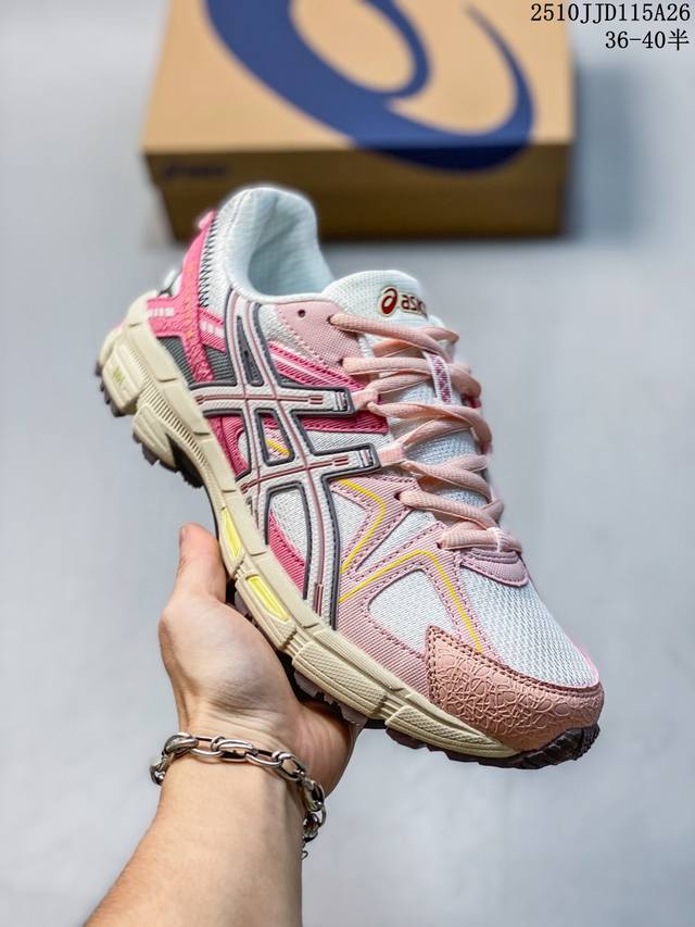 Authentic label with half sizes Asicstiger Men's Trail Running Shoes Gel-Kahana