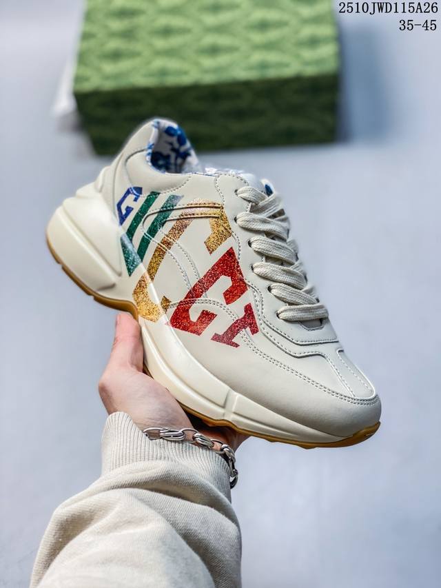 Company Grade Cor Gucci Retro Letter Red and Green Belt Strawberry Red Lips 25 D