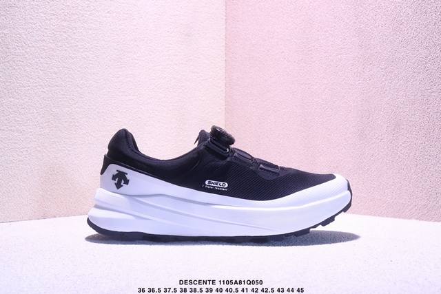 Company Grade Descente Edge Court Retro Lightweight Durable Low-Top Casual Shoe