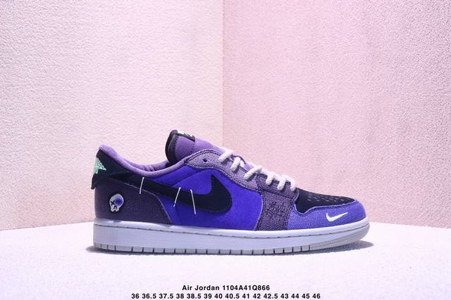 Zion Williamson X Jordan Air Jordan 1 Low Og 'regency purple And Dark Raisin' Vo