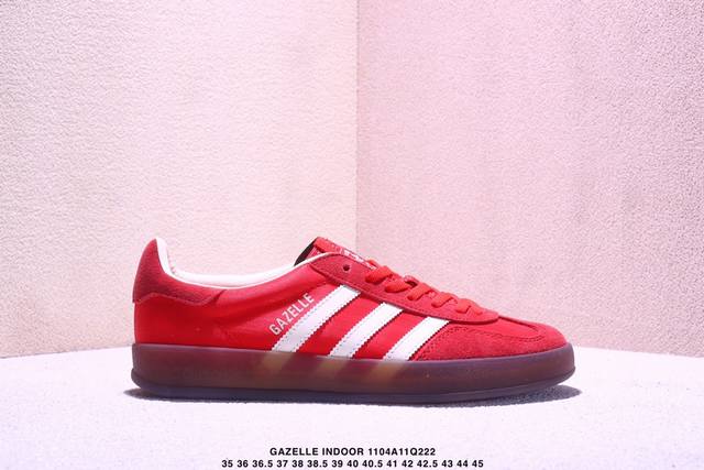 Adidas Originals Gazelle Indoor Comfortable Versatile Durable Low-Top Sneakers f