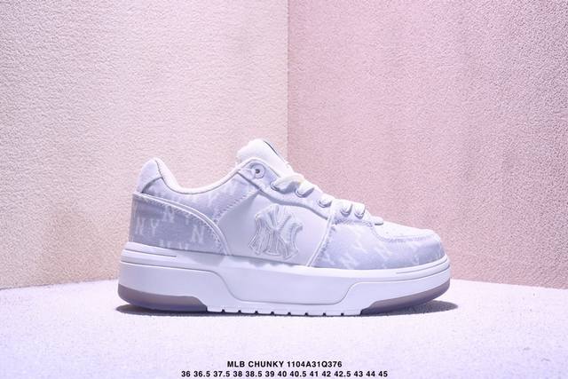 Company Grade Mlb Chunky Liner Denim Trendy Versatile Thick-Soled Height-Increa