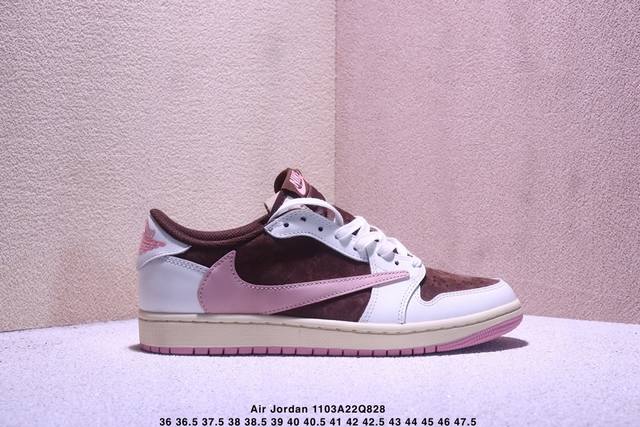 Company Grade AJ1 Travis Scott X Air Jordan 1 "Reverse Mocha" AJ1 Ts Lightning