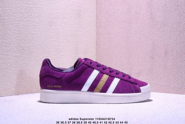 Adidas Originals Superstar Classic Shell Toe Casual Sneakers, Pure White, B2713