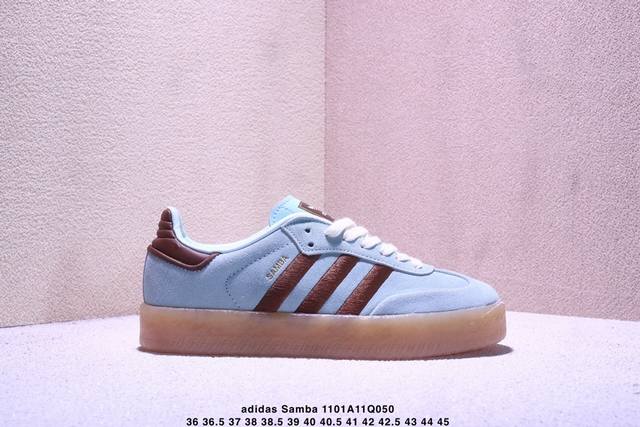 Ad Samba Xlg Samba Dance Plus Size Platform Casual Sports Sneakers with Gum Rubb