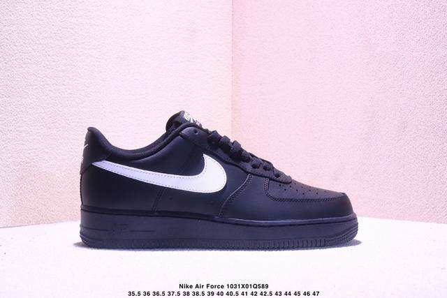 Nike Air Force 1 '07 Low Sneakers, Black and White Original Last, Original Card