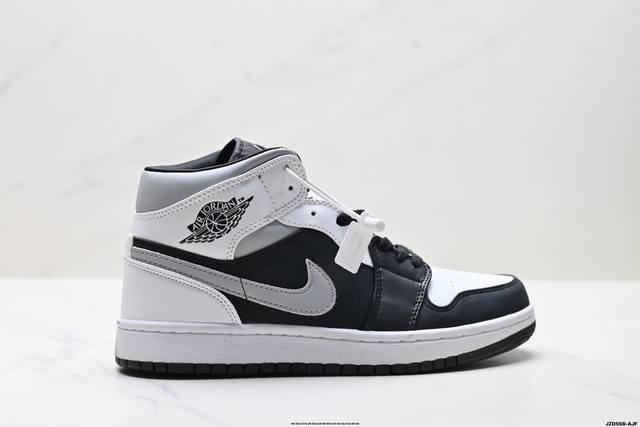 Authentic Air Jordan 1 Mid-Top Casual Sneakers, Official Colorway, Exclusive To