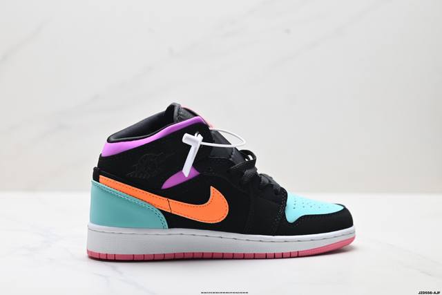 Authentic Jordan Air Jordan 1 Mid AJ1 Candy Colorway Nike Mid-Top Basketball Sh