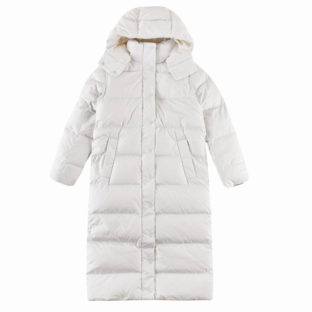 Bone White New Arrival! Lululemon Snow Warrior Long Nine-Compartment Down Jacke