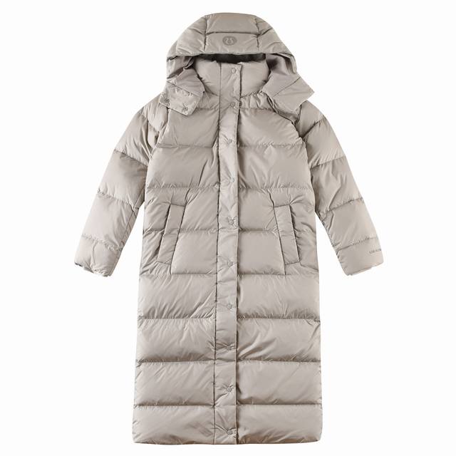 Linen Grey New Arrival! Lululemon Snow Warrior Long Nine-Compartment Down Jacke