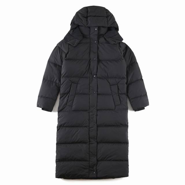 Black New Arrival! Lululemon Snow Warrior Long Nine-Compartment Down Jacket Excl