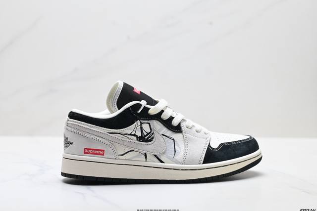 Factory Grade Nike Air Jordan 1 Low AJ1 Low-Top Casual Sneakers, Synchronized w