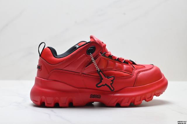 Factory Grade Dior Snow And Lewis Hamilton Round Toe Lace-up Low-top Casual Sho