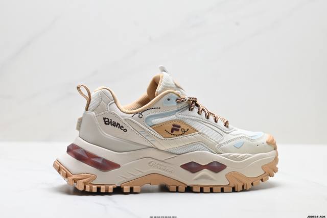 Factory Grade Fila Fusion Bianco Hard Candy Fabric Synthetic Leather Patchwork