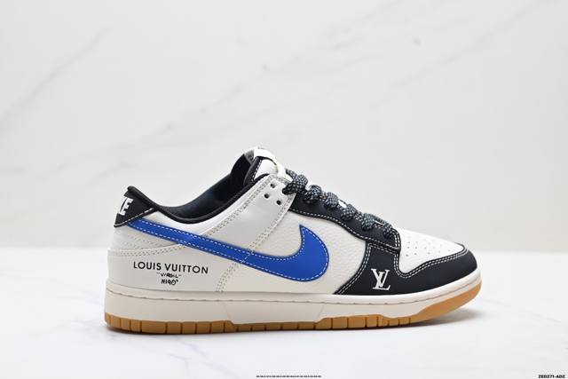Company Grade Nike Dunk Low Retro 'DIY High-End Custom' Nike Low-Top Casual Spo