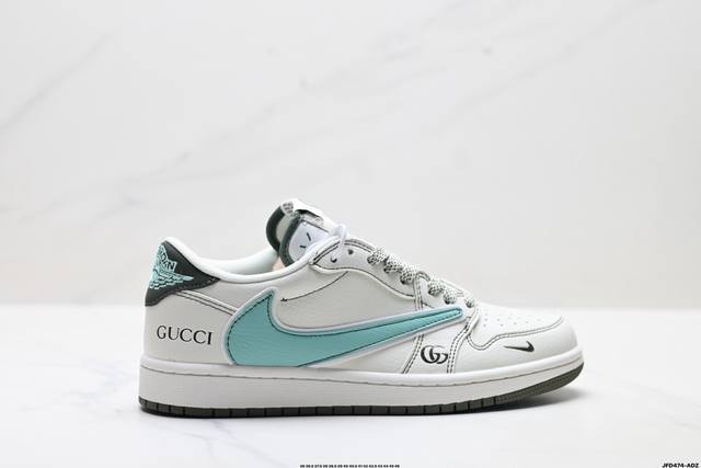 Factory Grade Nike Air Jordan 1 X Travis Scott AJ1 Reverse Swoosh Jordan 1 'DIY