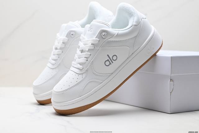 Company-grade Kim Jisoo same style platform Alojiar fleece-lined white sneakers